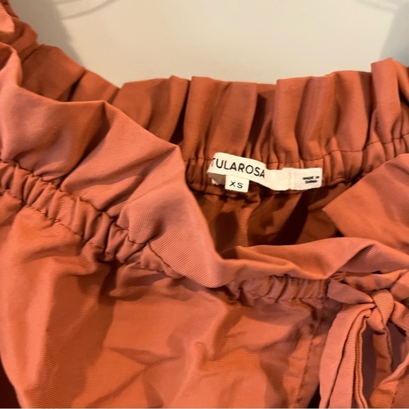 Tularosa Size XS Revolve Cowgirl Falon Dress in Terracotta Off Shoulder - Picture 3 of 4